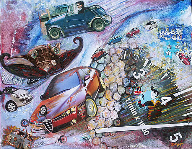 Techniques mixtes peinture