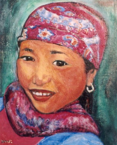 portrait femme tibet